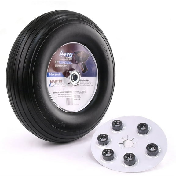 Martin Wheel Flat Free Wheelbarrow Wheel 6 x 5/8" Hub