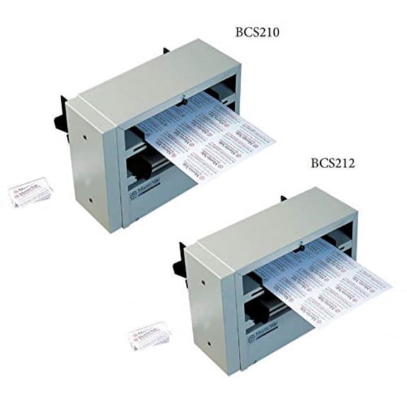 Martin Yale BCS212 Desktop 12-up Business Card Slitter, Continuous Feeding of Stacks up to 50 Sheets or 5/8" Thick, Creates up to 375 Cards per minute