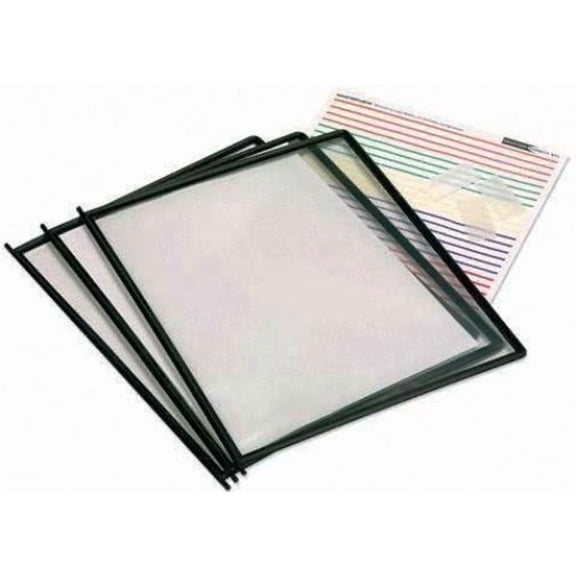 Martin Yale MVF3 MasterView Replacement Sleeves For Use with MVR24 Heavy-Duty Steel Desktop Reference System, MVRF12 Catalog Rack Retrofit Kit and MVMSM10; 3 Sleeves Hold Up to 6 Documents