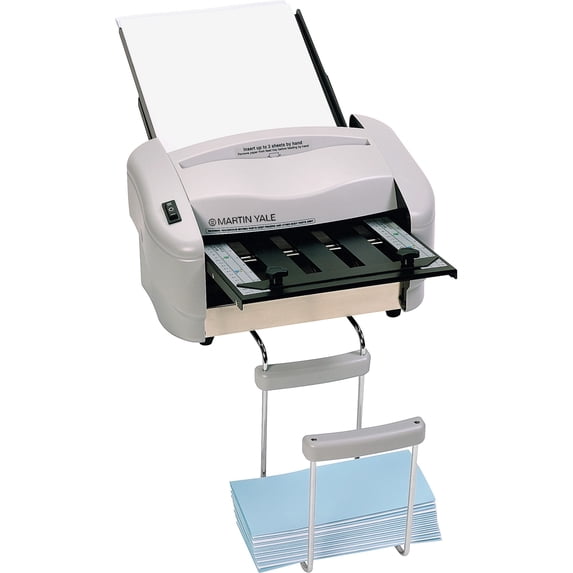Martin Yale, PREP7200, Premier Rapidfold 8-1/2" x 11" Desktop Auto Folder, 1 Each, Gray
