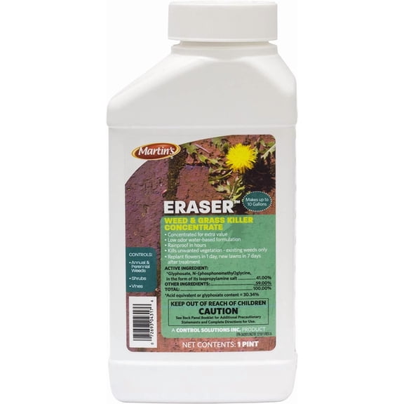 Control Solutions Eraser 41 Glyphosate Concentrated Weed Killer - 16 Ounce