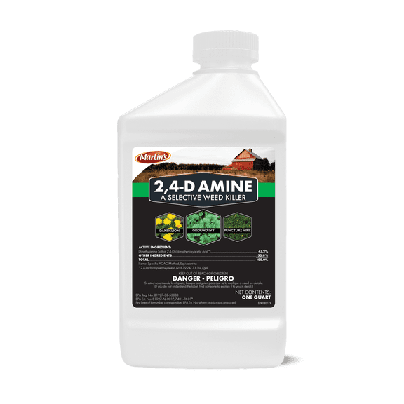 Martin's 2, 4-D Amine - Selective Weed Killer - 32 fl oz Bottle by Control Solutions