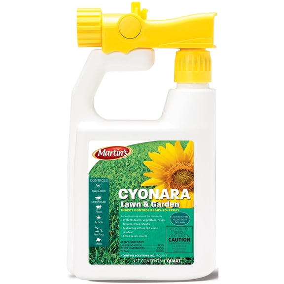 Martin's 82031985 Cyonara Lawn & Garden Insect Control, Quart, Each