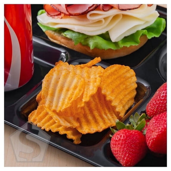 Martin's Bar-B-Q Waffle Potato Chip Bag 1 oz. Bag - 60/Case