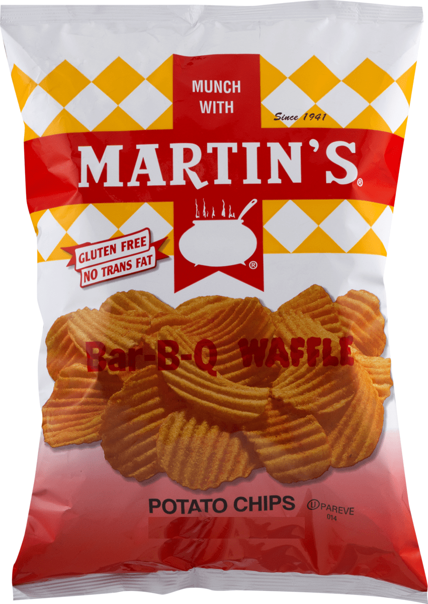 Martin's BarBQ Waffle Potato Chips, 3Pack 8.5 oz. Bags