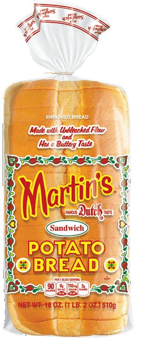 Martin's Famous Pastry Potato Bread-18 oz, 4 Loaves
