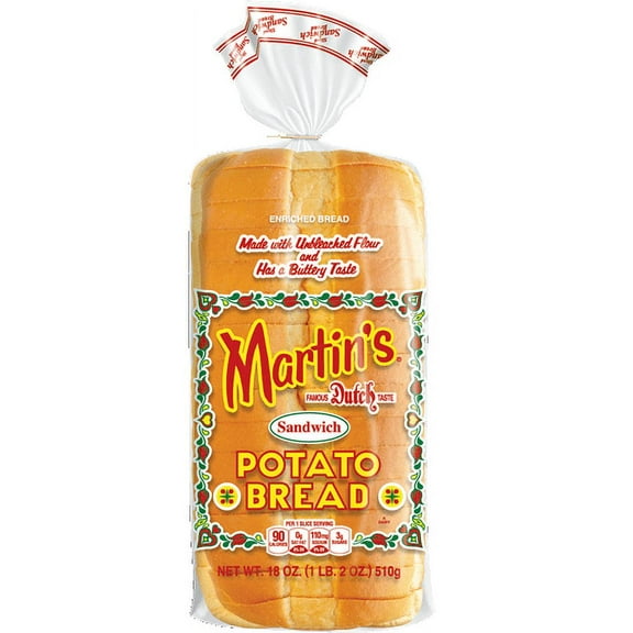 Martin's Famous Pastry Potato Bread-18 oz, 4 Loaves
