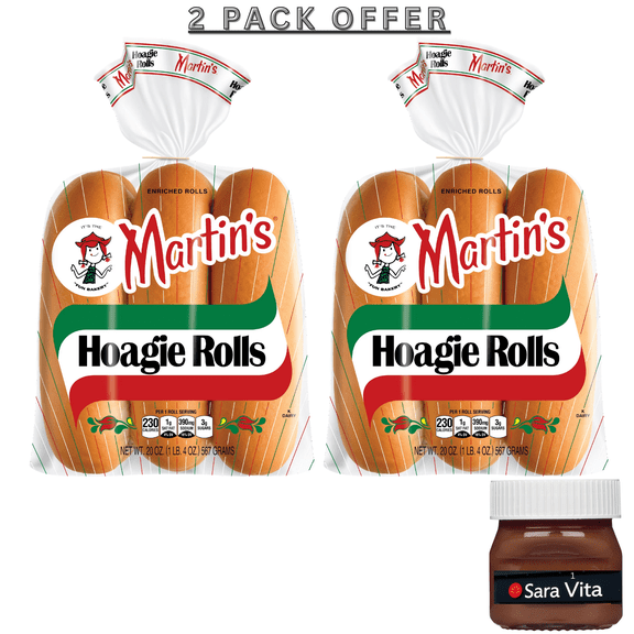 Martin's Hoagie Rolls, 6 count, 20 oz Bag
