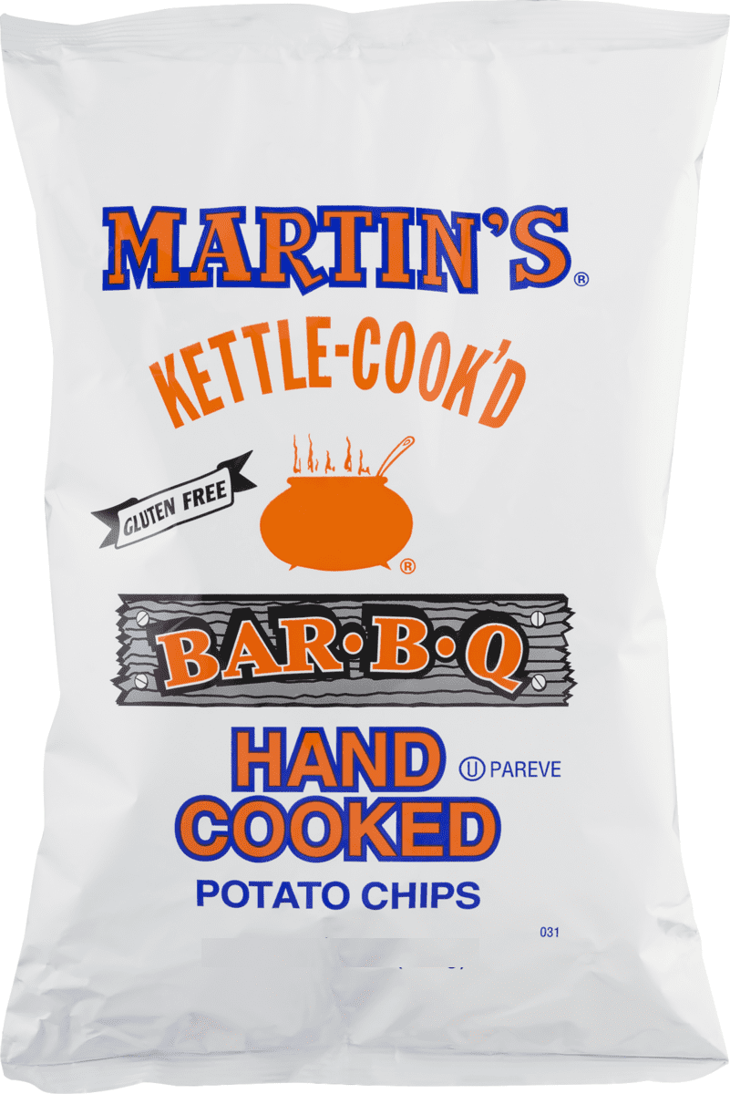 Martin's Kettle-Cook'd Bar-B-Q Potato Chips - 8 Oz. (4 Bags)