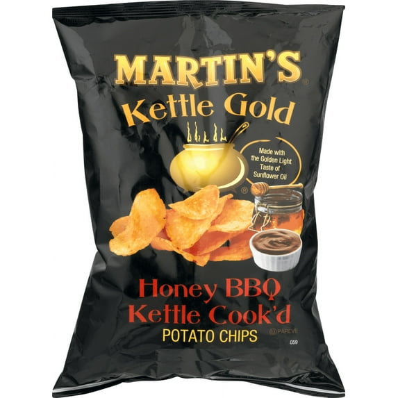 Martin's Kettle Gold Potato Chips Honey BBQ 8 oz. Bag (3 Bags)