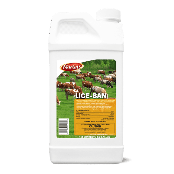 Martin's Lice-Ban Liquid Concentrate - Control of Biting Insects & Lice - 64 fl oz Bottle by Control Solutions, Inc.