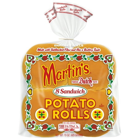 Martin's Potato Sandwich Rolls, Fresh 3.5 Inch Buns, Ready To Eat