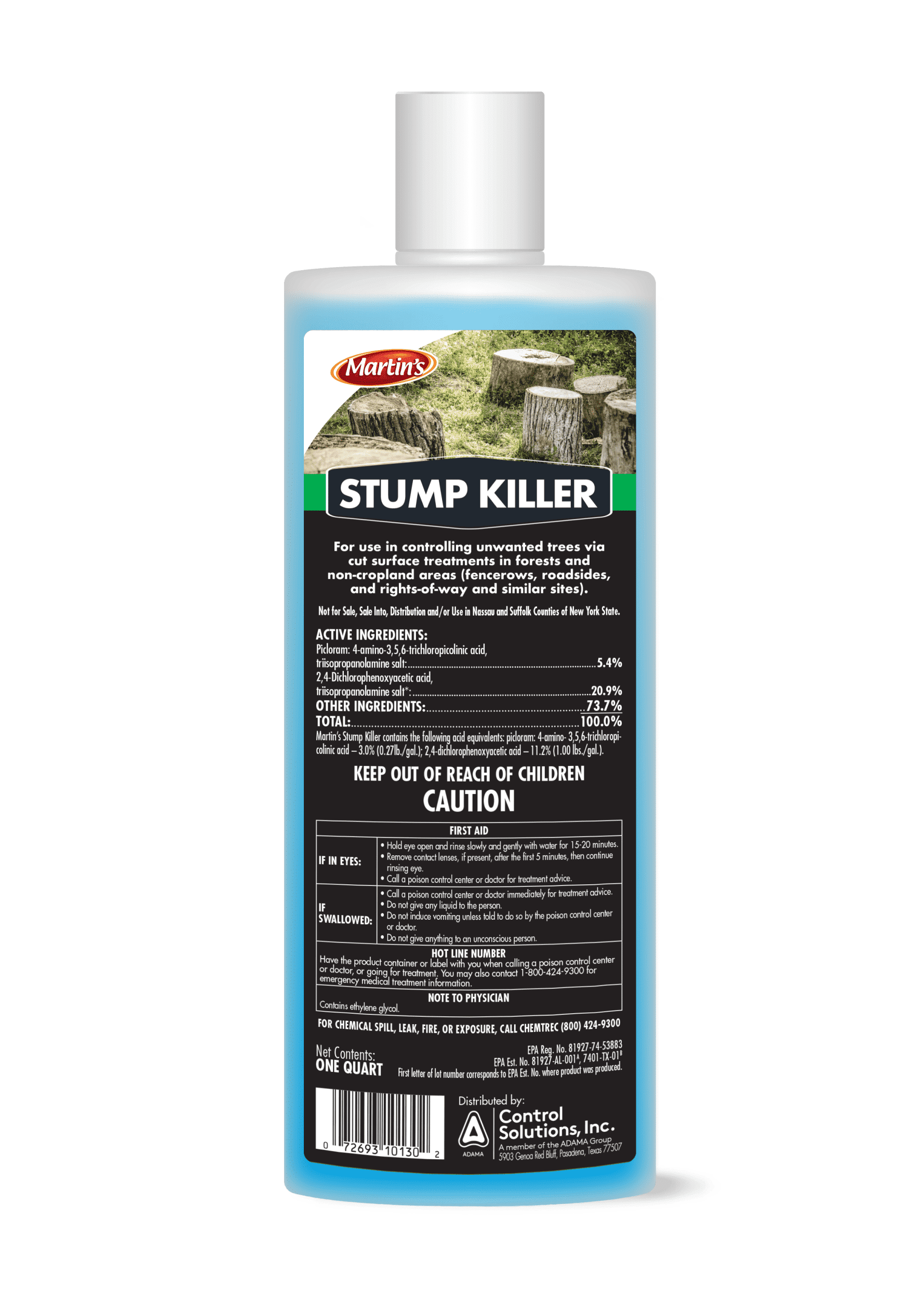 Martin’s Stump Killer - 32 fl oz Bottle by Control Solutions