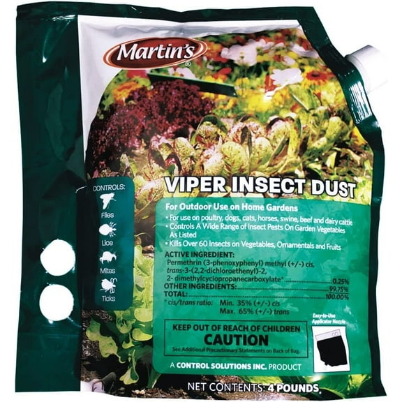 Martin's Viper Insect Dust Insecticide Outdoor Use - Powder - 4 lb Bag