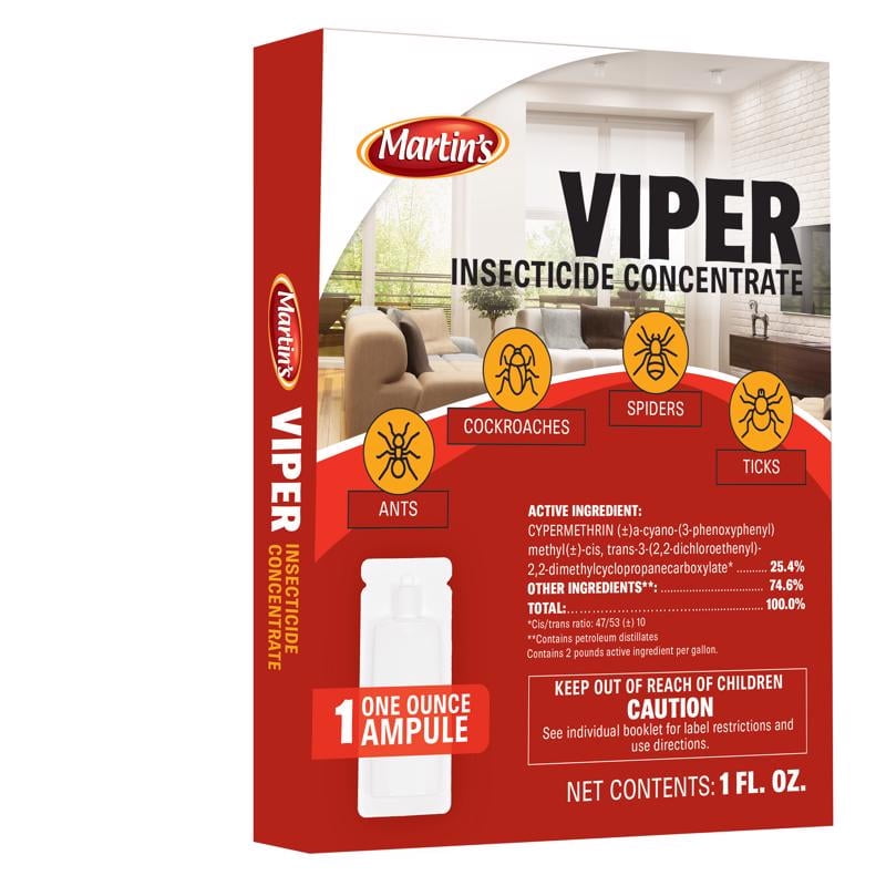 CONTROL SOLUTIONS Martin's Viper Insect Killer Liquid Concentrate 1 oz