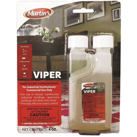 Martin's Viper Insecticide Concentrate, Residual Control of Roaches, Ants & More! - Case (6 x 4 oz Bottles) by Control Solutions, Inc.