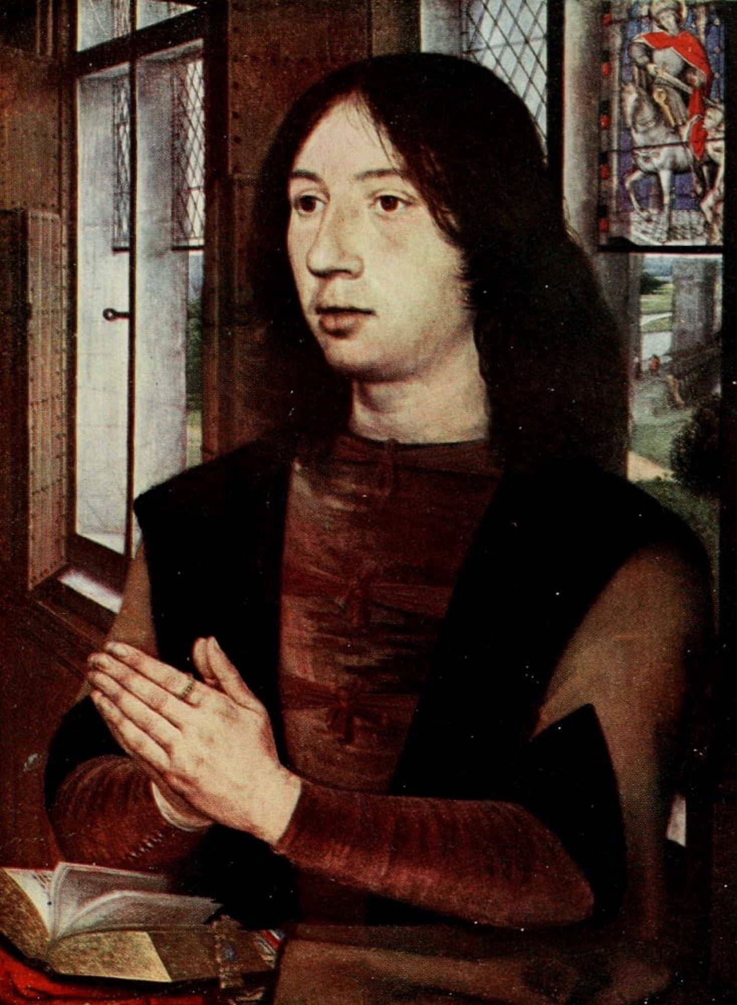 Martin van Nieuwenhove History of Painting 1911 Canvas Art - Hans Memling (18 x 24)