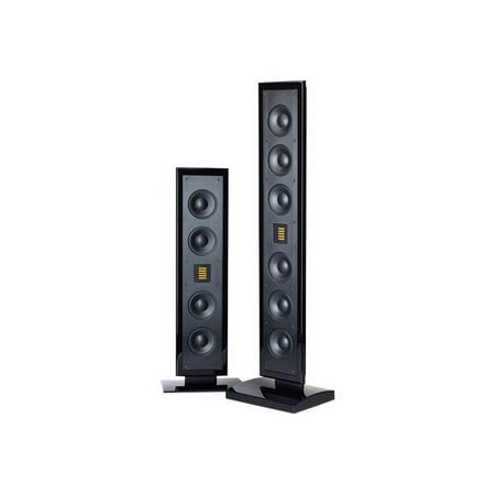 MartinLogan - Motion Dual 4" Passive 2-Way Bookshelf Speaker (Each) - Black