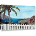 thumbnail image 1 of Martina Bleichner "English Harbor Antigua Ocean View" Gallery Wrapped Canvas, 1 of 1