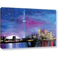 thumbnail image 1 of Martina Bleichner "Toronto Skyline at Night" Gallery Wrapped Canvas, 1 of 1