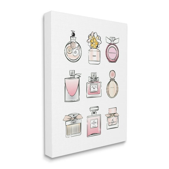 Martina Pavlova Fragrance Bottle Glamour Chic Modern Fashion 16 in x 20 in Painting Canvas Art Print, by Stupell Home Décor