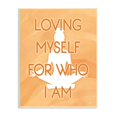 thumbnail image 1 of Stupell Industries Loving Who I am Human Pose Meditation,13 x 19, Design by Martina Pavlova, 1 of 5