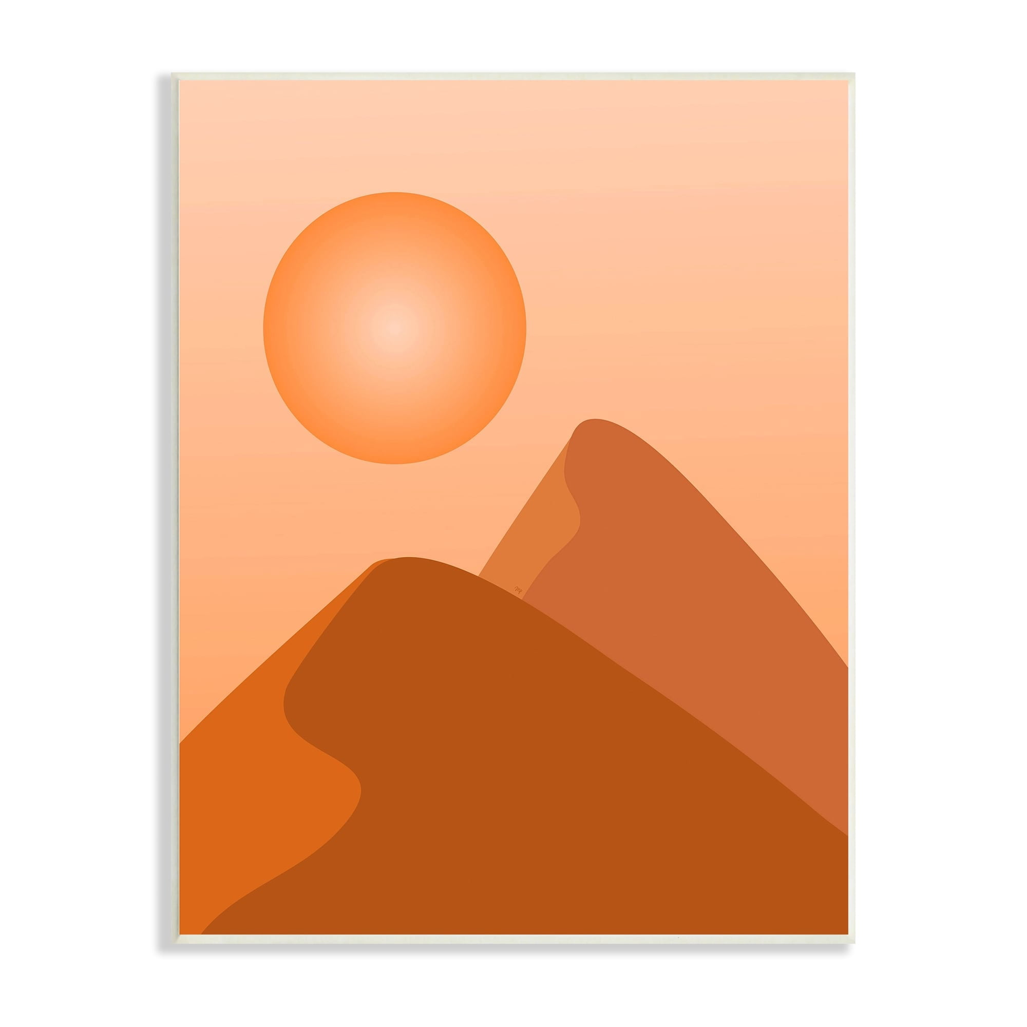 Stupell Industries Sun Burnt Sand Dunes Tall Ridges Children's Art ,13 x 19, Design by Martina Pavlova