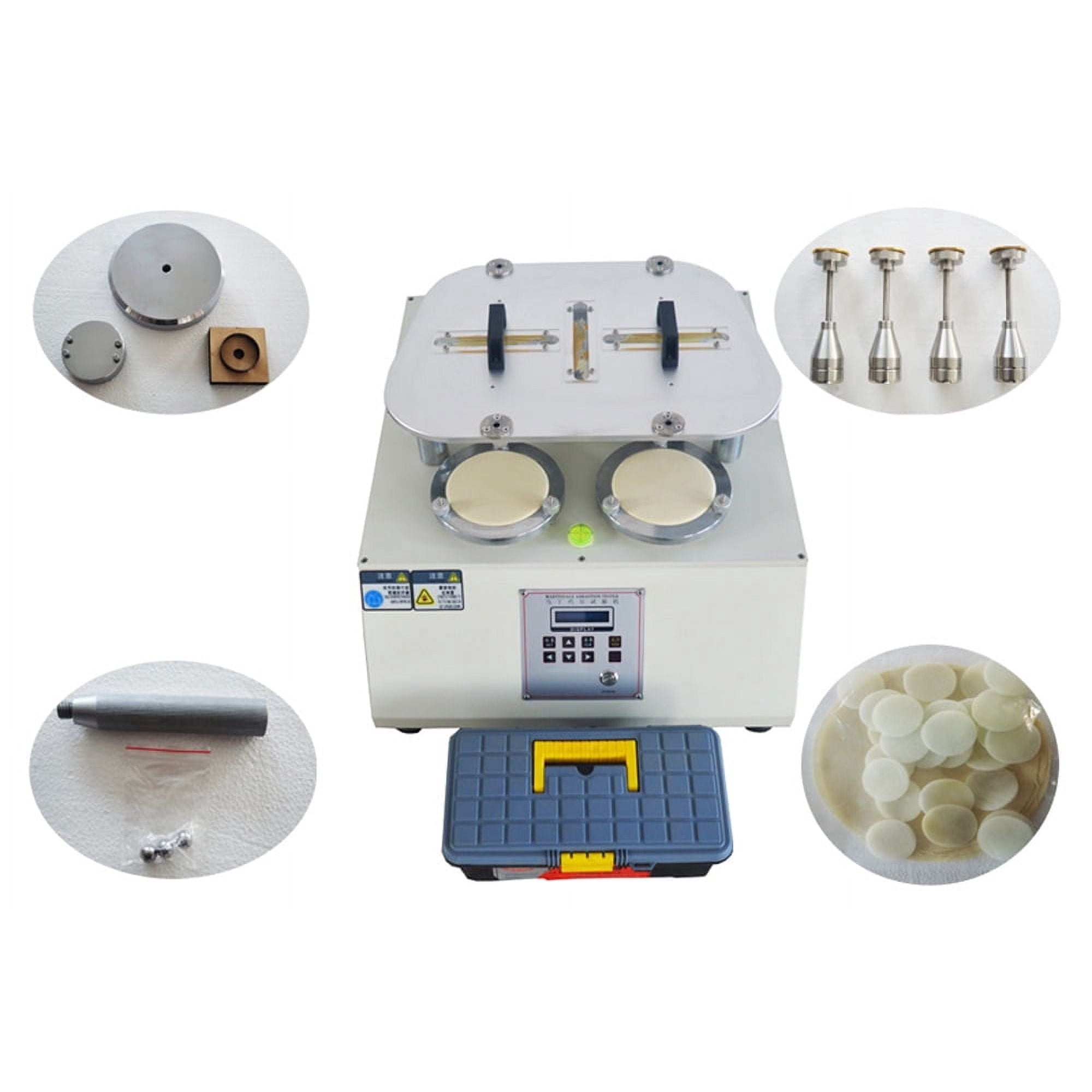 Martindale Four-Station Abrasion Testing Machine Fabric Fluff Pilling Tester AC110V