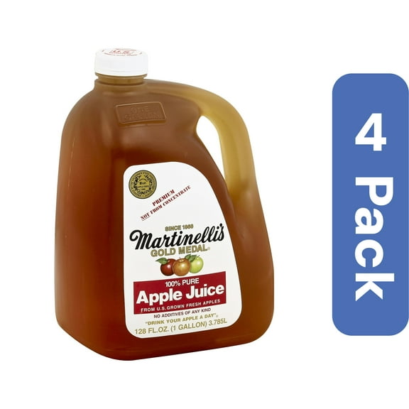 Martinelli Apple Juice 128 fl oz (Pack Of 4)