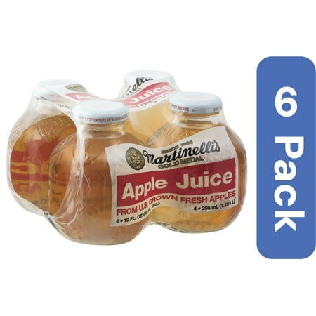 (Pack Of 6) Martinelli Apple Juice 4-Pack 40 Oz