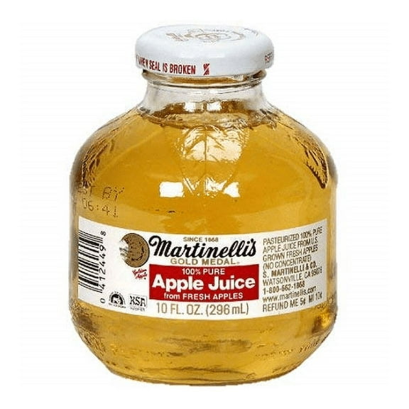 Martinelli's 100% Pure Apple Juice, 10 Ounce (Pack of 12)