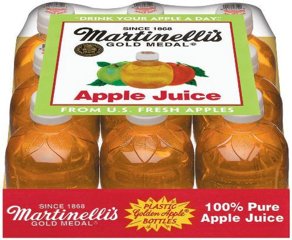Martinelli's Gold Medal, 100% Apple Juice, 10oz Plastic Bottle (Pack of 9)