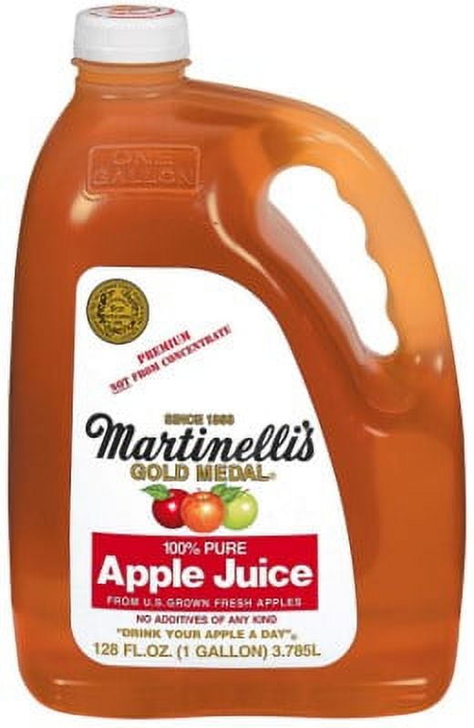 Martinelli's Gold Medal Apple Juice, 100% Pure Apple Juice, 128 fl oz ...