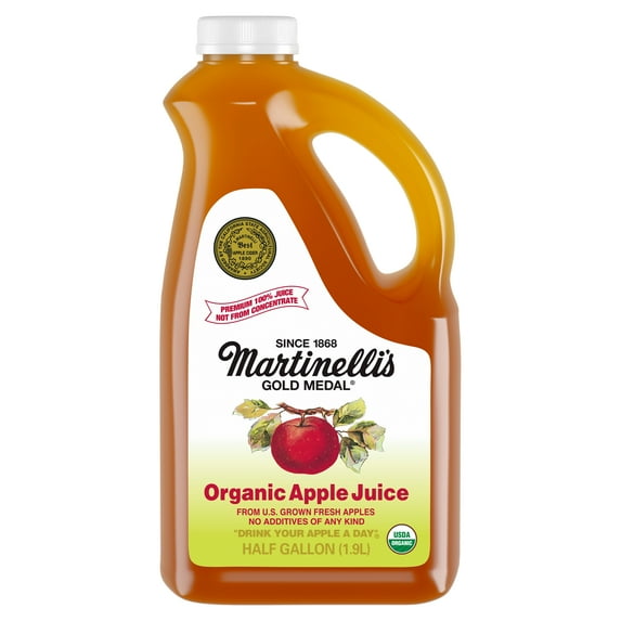 Martinelli's Gold Medal Organic Apple Juice, half gallon