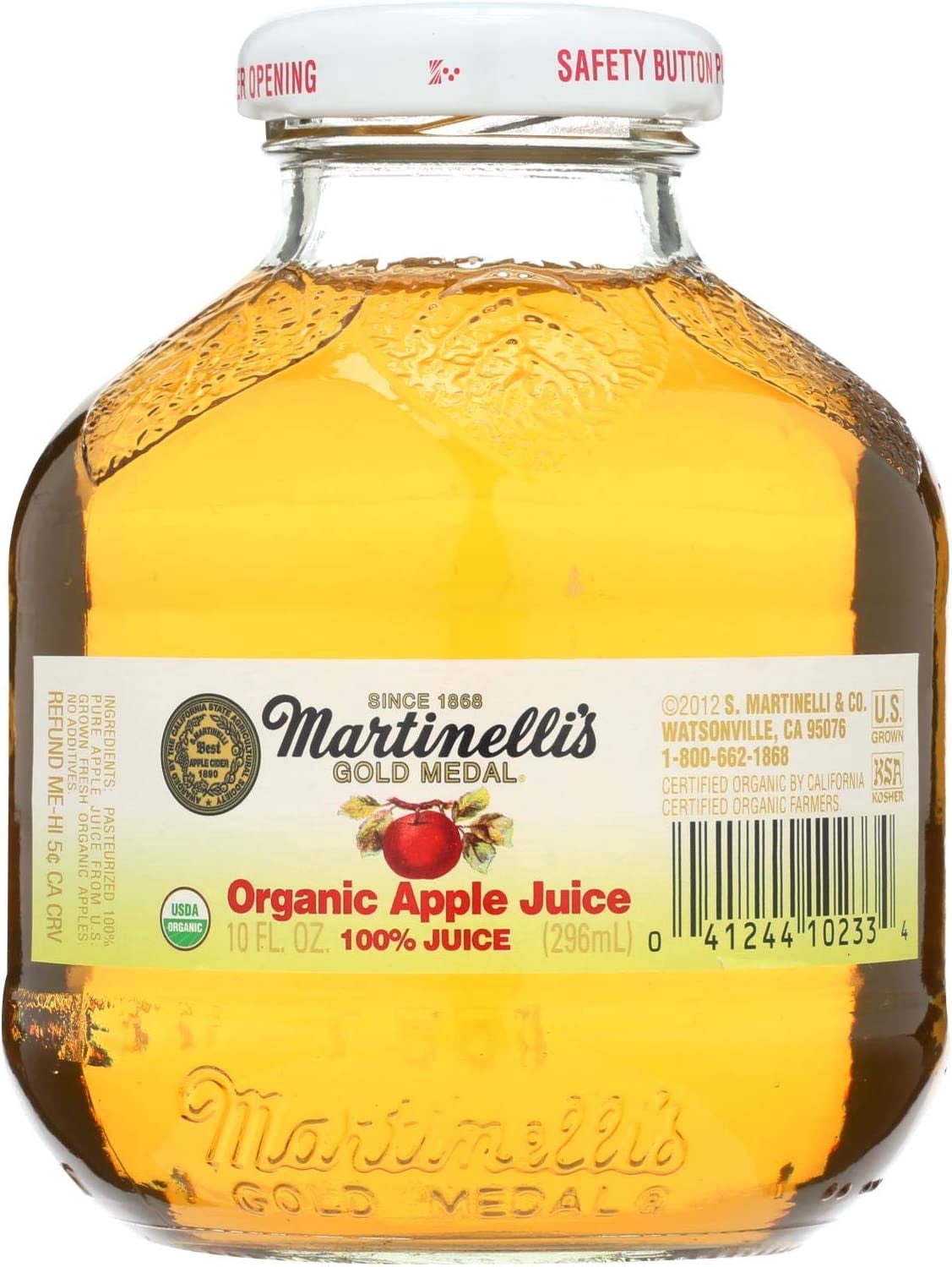 Martinelli's Organic Juice Apple Case of 12 10 oz.
