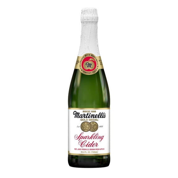 Martinelli's Sparkling Apple Cider, 25.4 fl oz Glass Bottle