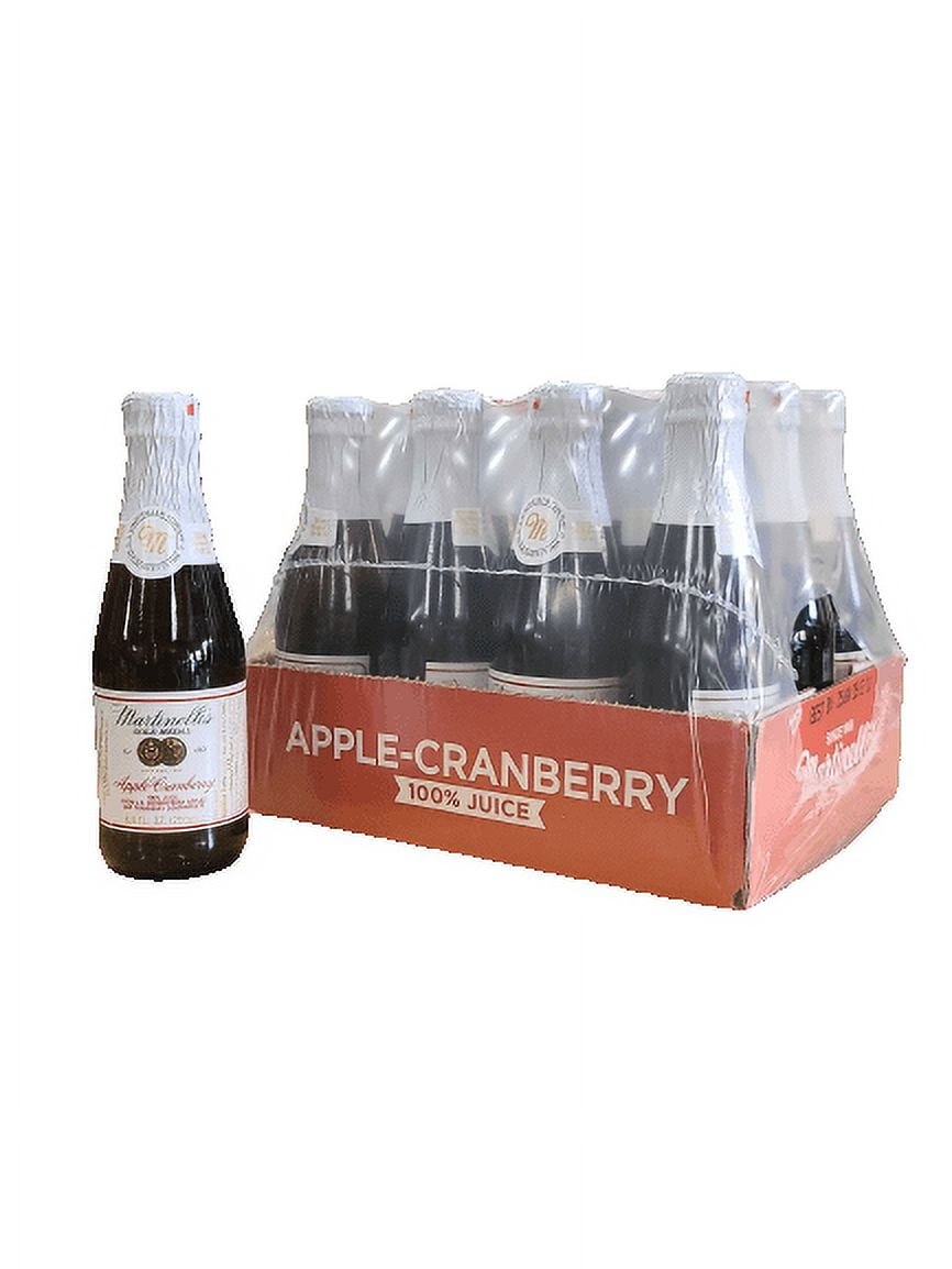 Martinelli's Sparkling Apple Cranberry Juice, 8.4 fl. oz., Pack of 12