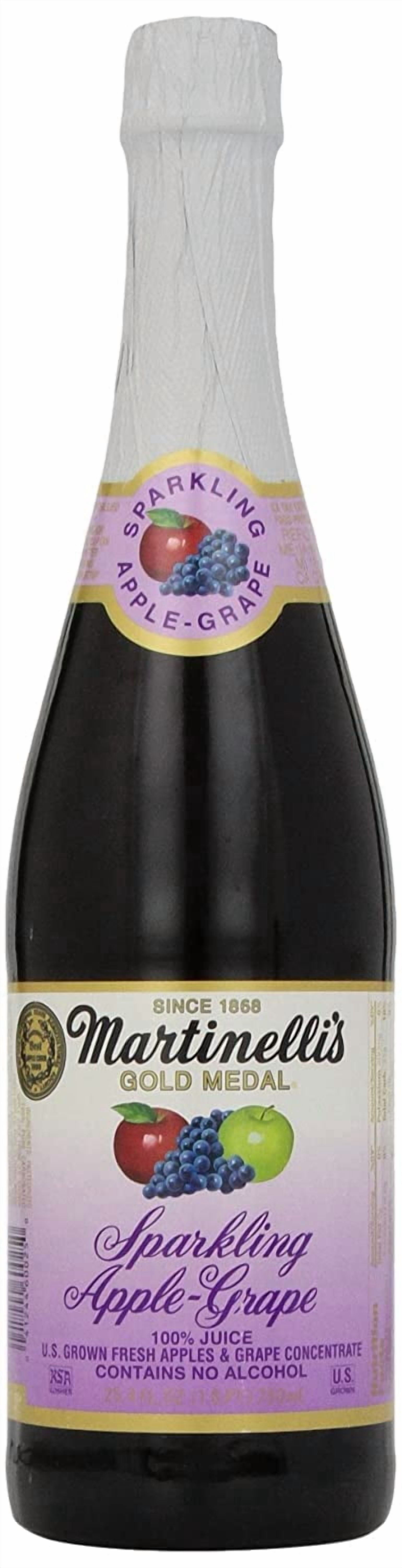 Martinelli's Sparkling Juice Apple Grape - 25.4 fl oz Pack of 3
