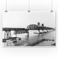 thumbnail image 1 of Martinez, California - View of a Rail Road Bridge (24x36 Giclee Gallery Print, Wall Decor Travel Poster), 1 of 1