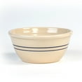 thumbnail image 1 of Martinez Pottery Hand-Turned Heritage Blue Stripe Stoneware Mixing Bowl 10", 1 of 6