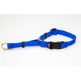 thumbnail image 1 of Martingale Dog Collar High Quality Adjustable Heavy Soft Webbing Brass Hardware (Blue,Medium 15 to 20 Inches), 1 of 1