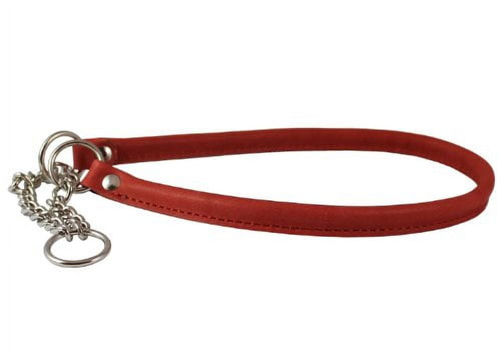 Martingale Genuine Leather Dog Collar Choker Large to XLarge 21"-25" Neck, Cane Corso, German Shepherd, English Bulldog