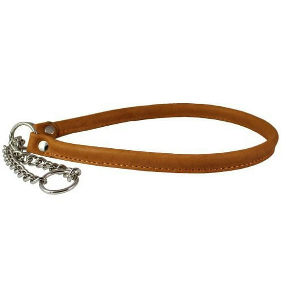 Martingale Genuine Leather Dog Collar Choker Medium to Large 16"-19" Neck, Pitbull, Amstaff, Boxer
