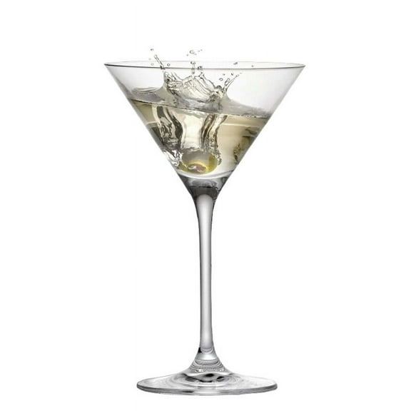 Martini, 8 oz. Crystal Drinking Glass, Set of 6