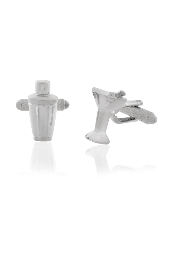 Martini Cocktail Glass & Shaker Cufflinks