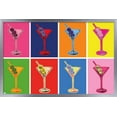 thumbnail image 1 of Martini Cocktails Wall Poster, 14.725" x 22.375", Framed, 1 of 3