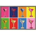 thumbnail image 1 of Martini Cocktails Wall Poster, 22.375" x 34", Framed, 1 of 3