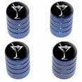 thumbnail image 1 of Martini Drink Cocktail Tire Rim Wheel Aluminum Valve Stem Caps, Multiple Colors, 1 of 1