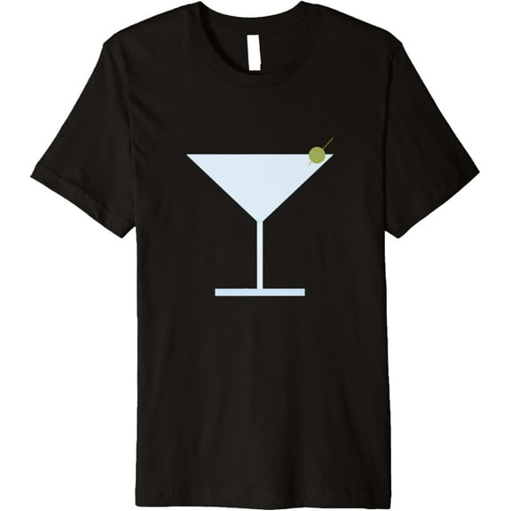 Martini Drink Premium T-Shirt men and women can wear, black, white, gifts
