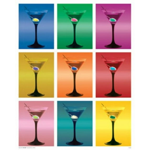 Martini Glasses Poster (16 x 20)